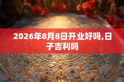 2026年8月8日开业好吗,日子吉利吗 2026年8月8日开业好吗,日子吉利吗