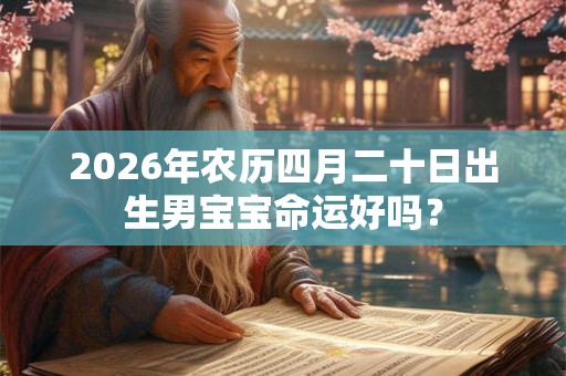 2026年农历四月二十日出生男宝宝命运好吗? 2026年农历四月二十日出生男宝宝命运好吗?