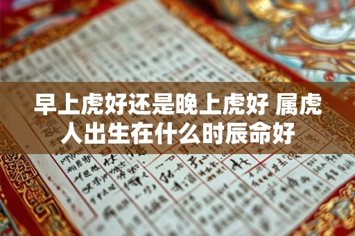 早上虎好还是晚上虎好 属虎人出生在什么时辰命好 早上虎好还是晚上虎好 属虎人出生在什么时辰命好