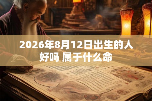 2026年8月12日出生的人好吗 属于什么命