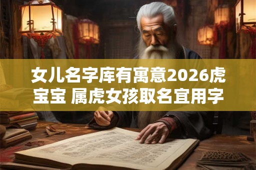 女儿名字库有寓意2026虎宝宝 属虎女孩取名宜用字