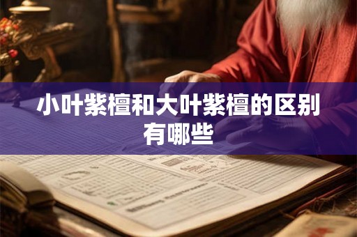 小叶紫檀和大叶紫檀的区别有哪些
