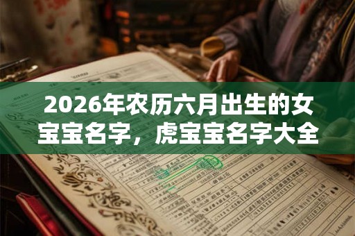2026年农历六月出生的女宝宝名字，虎宝宝名字大全