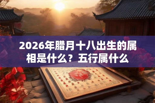 2026年腊月十八出生的属相是什么？五行属什么