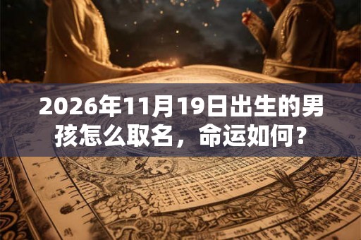 2026年11月19日出生的男孩怎么取名，命运如何？