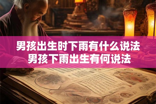 男孩出生时下雨有什么说法 男孩下雨出生有何说法