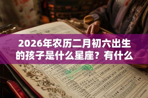 2026年农历二月初六出生的孩子是什么星座？有什么缺点？