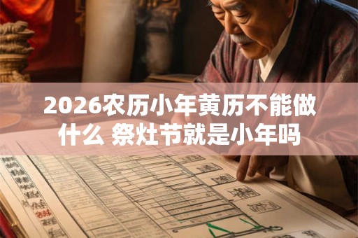 2026农历小年黄历不能做什么 祭灶节就是小年吗