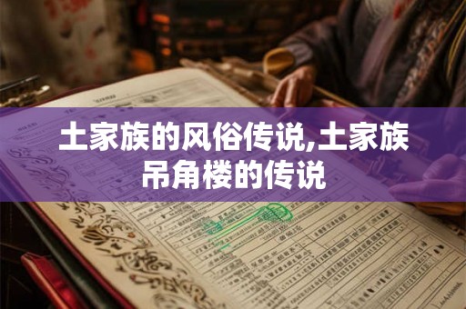 土家族的风俗传说,土家族吊角楼的传说
