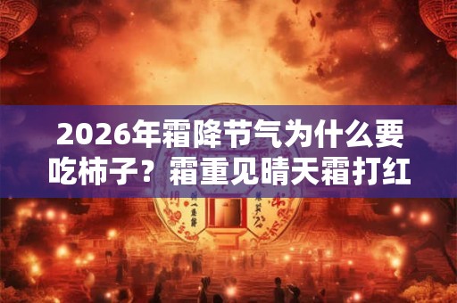 2026年霜降节气为什么要吃柿子？霜重见晴天霜打红日晒是什么意思？