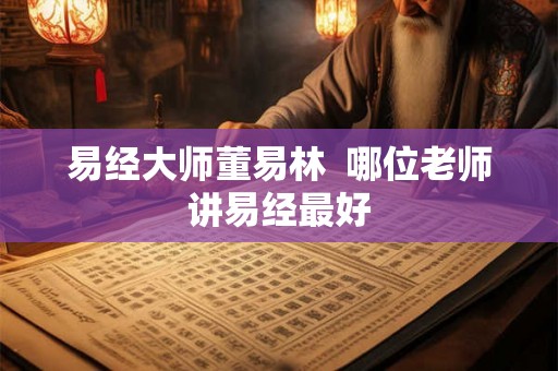 易经大师董易林  哪位老师讲易经最好