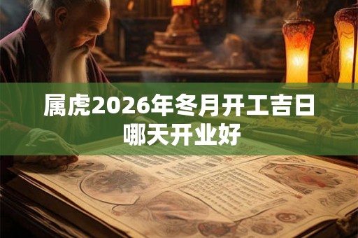属虎2026年冬月开工吉日 哪天开业好