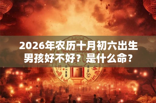 2026年农历十月初六出生男孩好不好？是什么命？