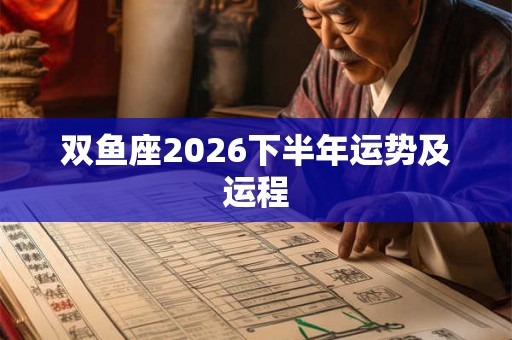 双鱼座2026下半年运势及运程 双鱼座2026下半年运势及运程