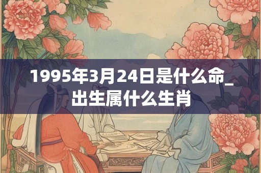 1995年3月24日是什么命_出生属什么生肖