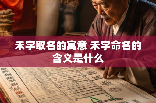 禾字取名的寓意 禾字命名的含义是什么