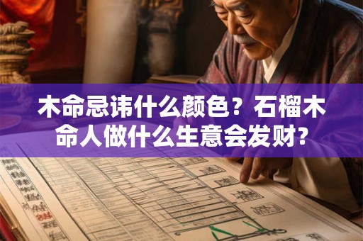木命忌讳什么颜色？石榴木命人做什么生意会发财？