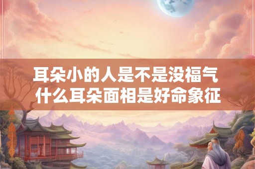 耳朵小的人是不是没福气 什么耳朵面相是好命象征