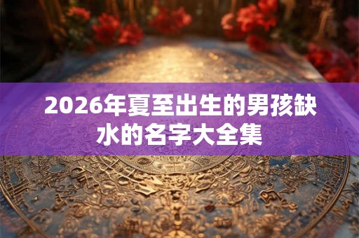 2026年夏至出生的男孩缺水的名字大全集