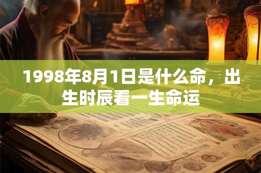1998年8月1日是什么命,出生时辰看一生命运 1998年8月1日是什么命,出生时辰看一生命运