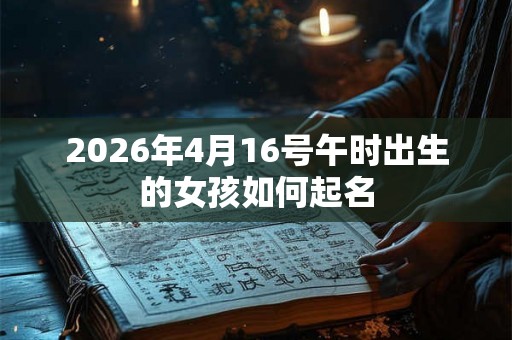 2026年4月16号午时出生的女孩如何起名 2026年4月16号午时出生的女孩如何起名