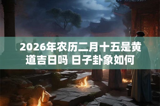 2026年农历二月十五是黄道吉日吗 日子卦象如何