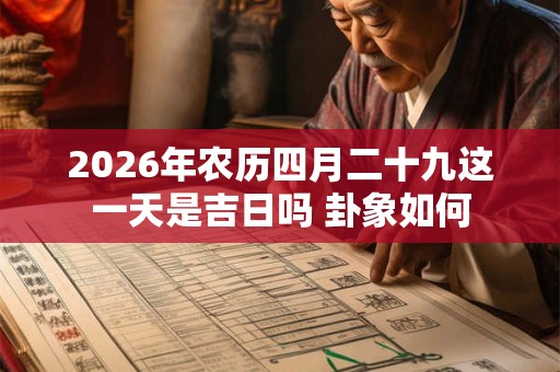 2026年农历四月二十九这一天是吉日吗 卦象如何 2026年农历四月二十九这一天是吉日吗 卦象如何