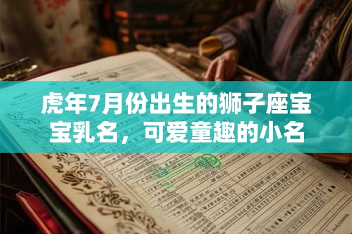 虎年7月份出生的狮子座宝宝乳名，可爱童趣的小名