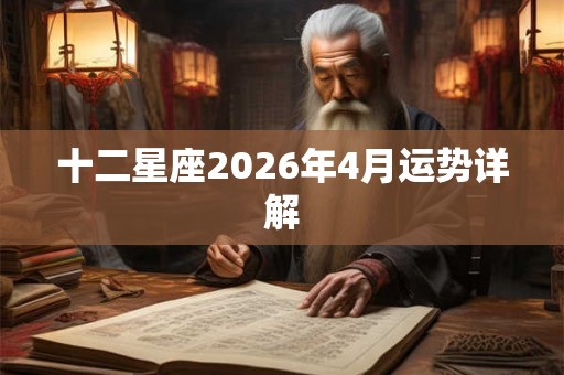 十二星座2026年4月运势详解