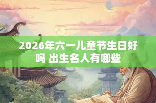 2026年六一儿童节生日好吗 出生名人有哪些