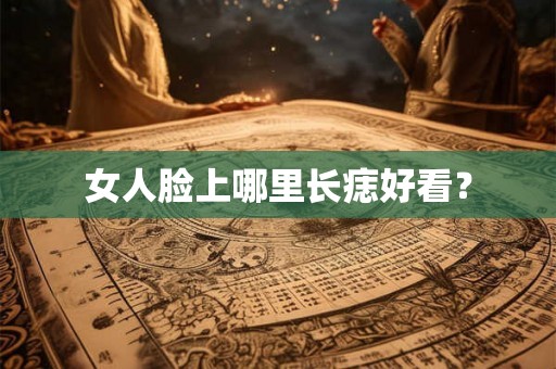 女人脸上哪里长痣好看？