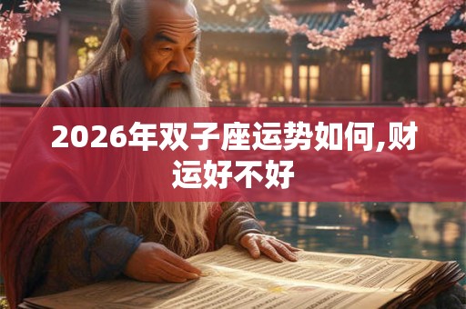 2026年双子座运势如何,财运好不好