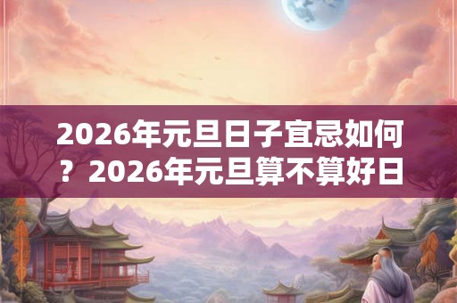 2026年元旦日子宜忌如何？2026年元旦算不算好日子？