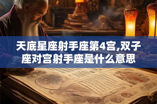 天底星座射手座第4宫,双子座对宫射手座是什么意思