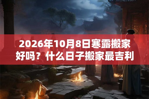 2026年10月8日寒露搬家好吗?什么日子搬家最吉利? 2026年10月8日寒露搬家好吗?什么日子搬家最吉利?