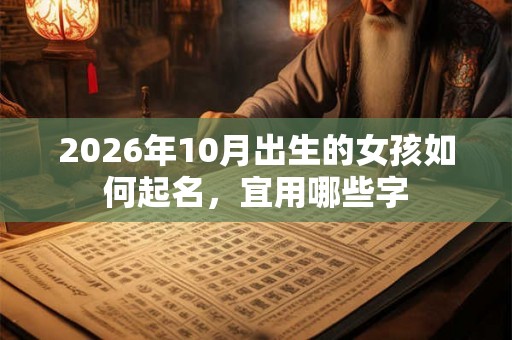 2026年10月出生的女孩如何起名，宜用哪些字