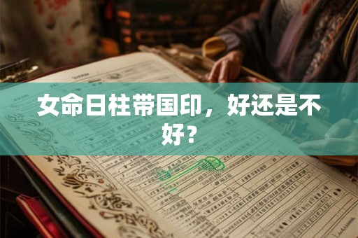 女命日柱带国印，好还是不好？
