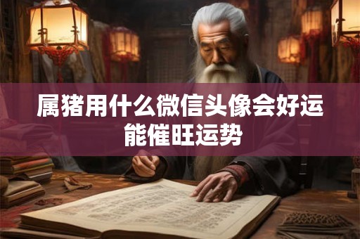 属猪用什么微信头像会好运 能催旺运势