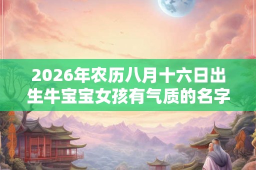 2026年农历八月十六日出生牛宝宝女孩有气质的名字