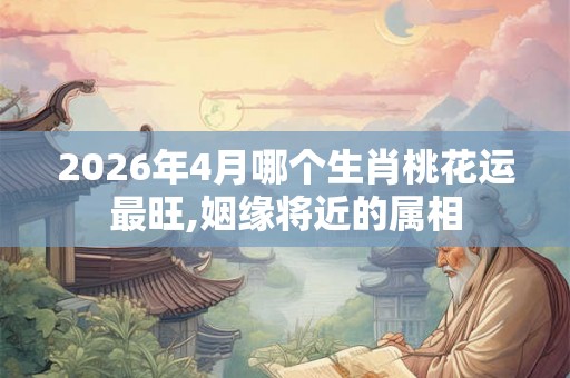 2026年4月哪个生肖桃花运最旺,姻缘将近的属相 2026年4月哪个生肖桃花运最旺,姻缘将近的属相
