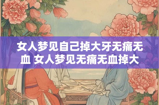 女人梦见自己掉大牙无痛无血 女人梦见无痛无血掉大牙是什么意思