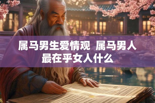 属马男生爱情观  属马男人最在乎女人什么