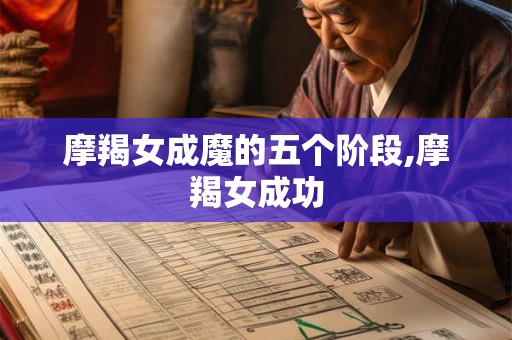 摩羯女成魔的五个阶段,摩羯女成功