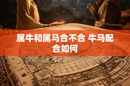 属牛和属马合不合 牛马配合如何