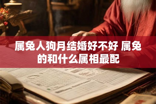 属兔人狗月结婚好不好 属兔的和什么属相最配 属兔人狗月结婚好不好 属兔的和什么属相最配