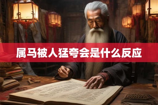 属马被人猛夸会是什么反应