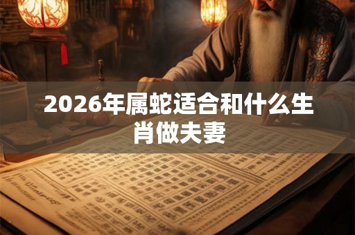 2026年属蛇适合和什么生肖做夫妻