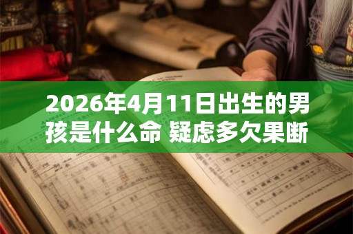 2026年4月11日出生的男孩是什么命 疑虑多欠果断