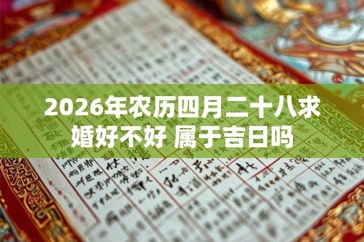 2026年农历四月二十八求婚好不好 属于吉日吗