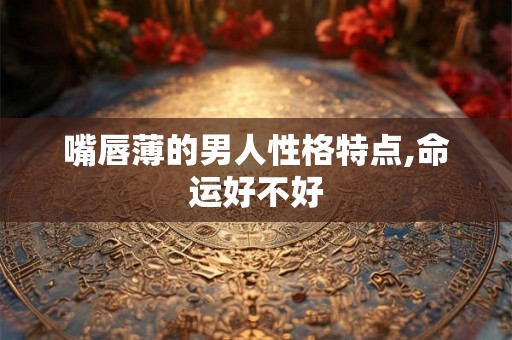 嘴唇薄的男人性格特点,命运好不好